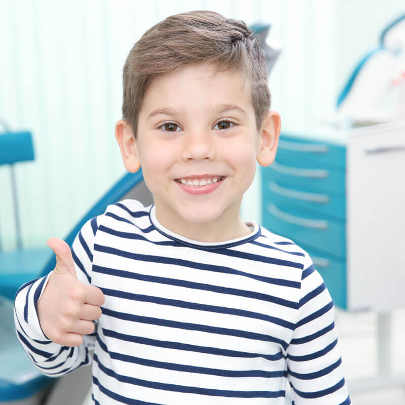 Happy Child At Dentist